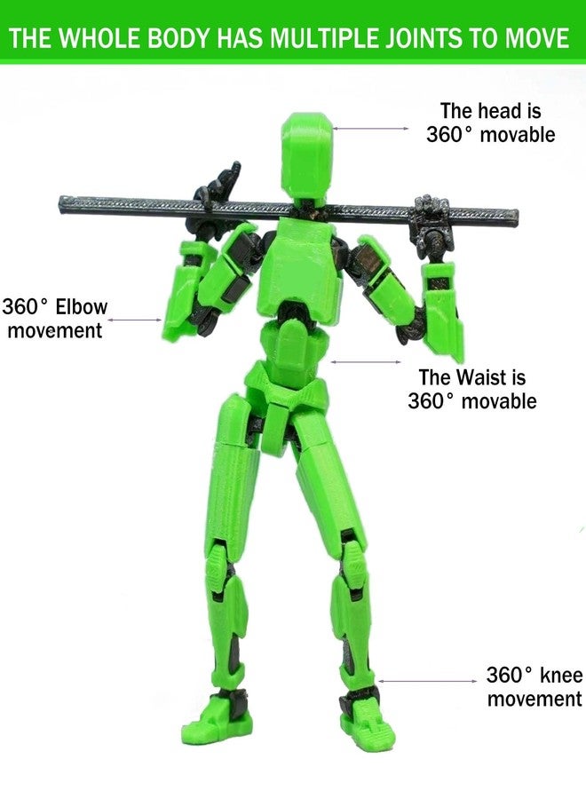 NUDFSY Robot Toy, Action Figure Toys, Action Figure T13 Action Figure with Adjustable Actions Multiple Accessories T13 Action Figure (Manual Assembly is Required) - Image 5
